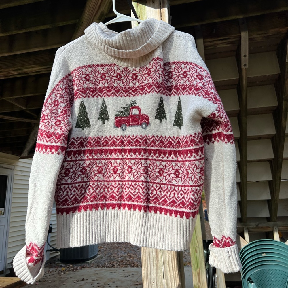 Cute and Cozy Holiday Turtleneck Sweater Size Large